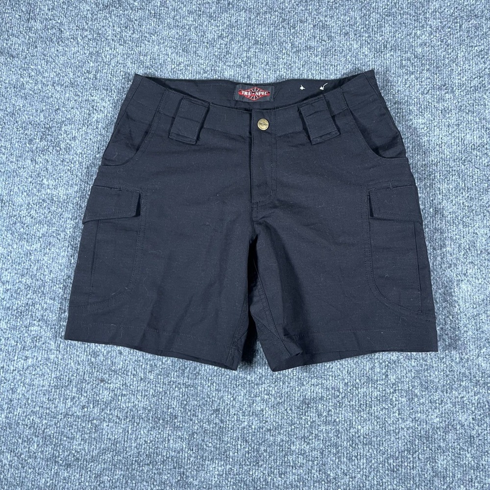 Tru-Spec Shorts Womens Size 0/6 Black Ripstop Tactical Cargo Utility Workwear